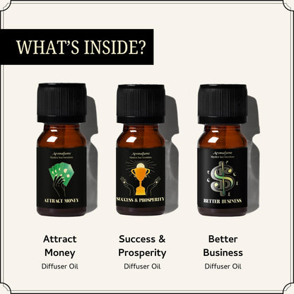 Aromafume Attract Money, Success & Prosperity Diffuser Oils — 3 x 10ml