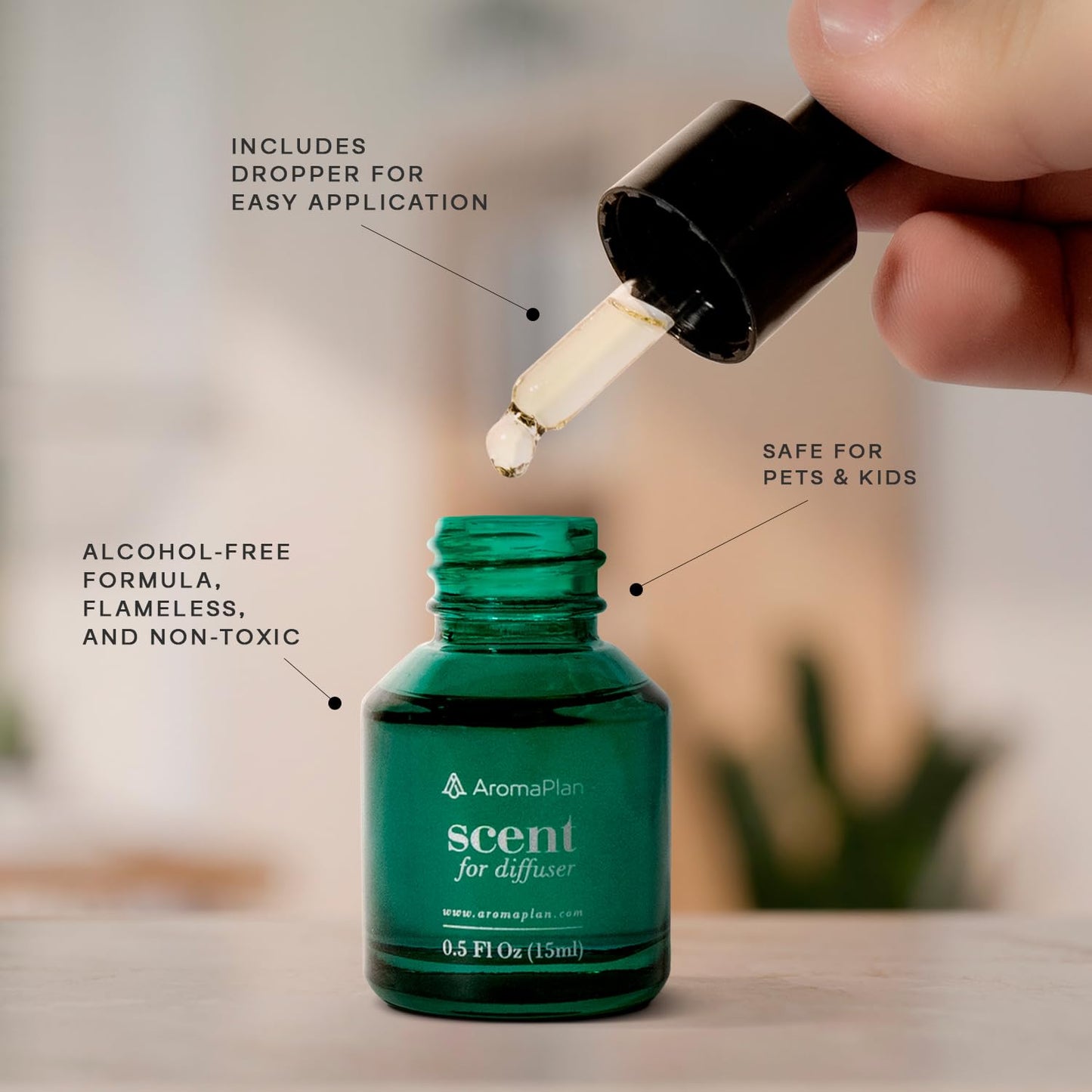 AromaPlan Dubai Scent Diffuser Oil 15 mL - Luxury Aromatherapy USA Made