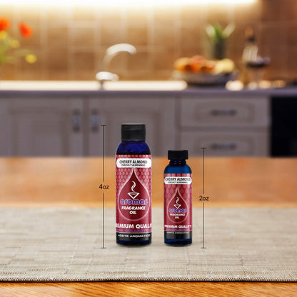 AROMAR Premium Fragrance Oil Pack of 3 Cherry Almond5 2oz Bottles | Long Lasting Aromatic Scent