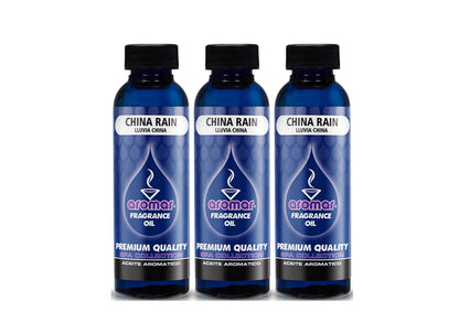 AROMAR Premium Fragrance Oil, Rain Mist (China Rain) – Pack of 3, 2oz Bottles | Long-Lasting Aromatherapy