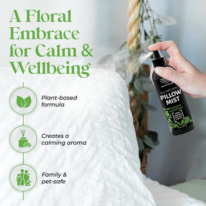 Aromasong Eucalyptus & Wild Mint Pillow Spray – All-Natural Sleep Mist for Deep Sleep