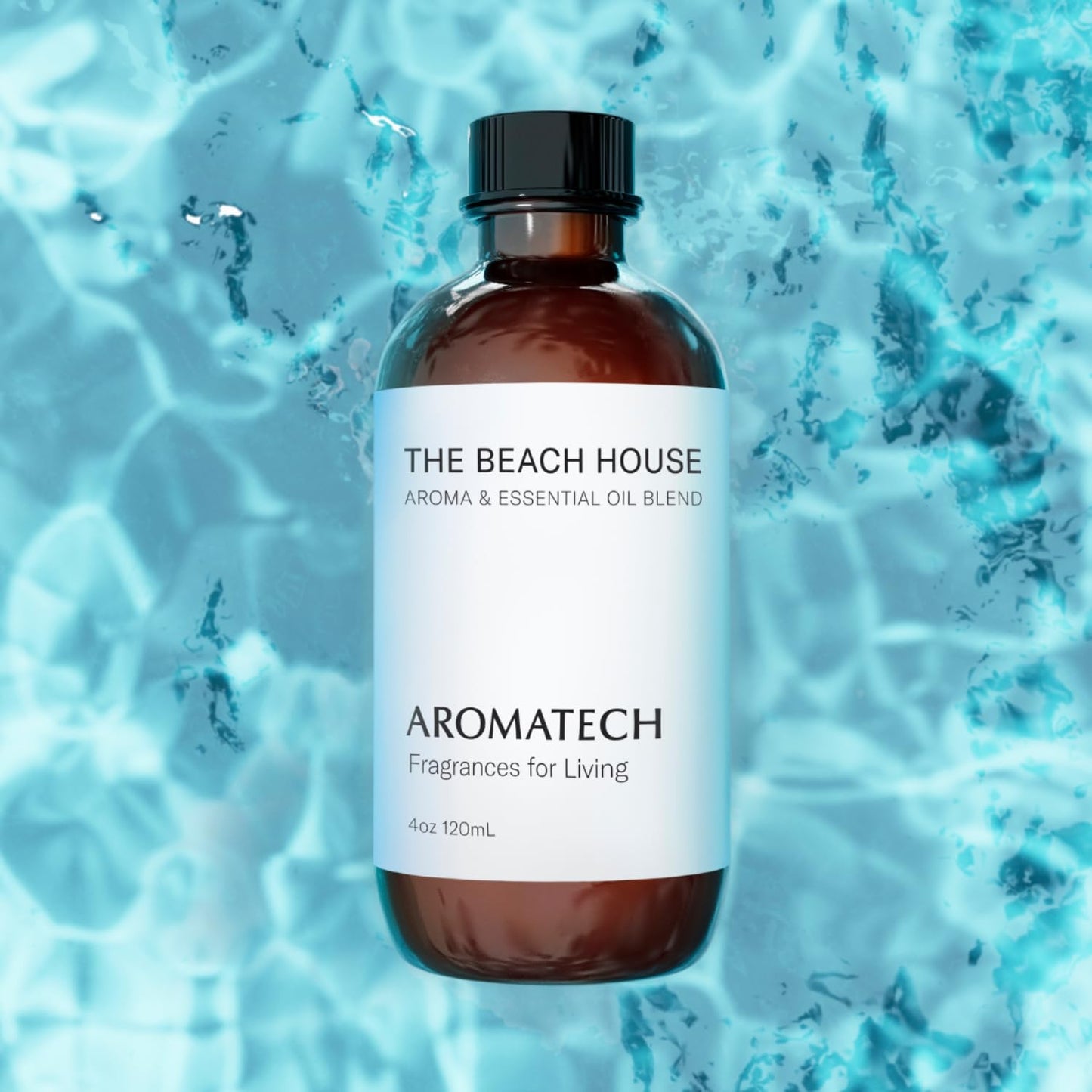 AromaTech The Beach House Aroma Essential Oil Blend | Luxury Hotel Inspired Aromatherapy – Bergamot, Coconut Milk & Sandalwood – 0.3 fl oz / 10 mL