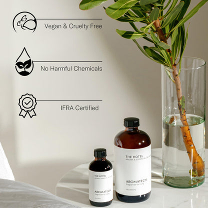 AromaTech The Hotel Essential Oil Blend – Luxury Hotel Inspired (Lemon, Lavender, Peach & Pine) 4 oz / 120 mL