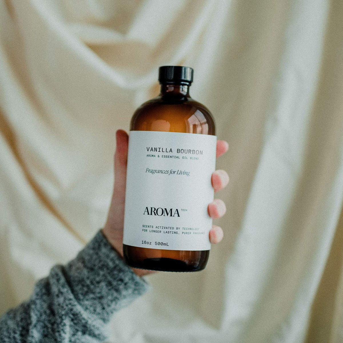 AromaTech Vanilla Bourbon Aroma Essential Oil Blend — Luxury Hotel Inspired Scent for Ultrasonic & Nebulizing Diffusers (16 Fl Oz)