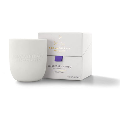 Aromatherapy Associates De-Stress Candle – 40-Hour, Vegan Wax, Frankincense & Chamomile