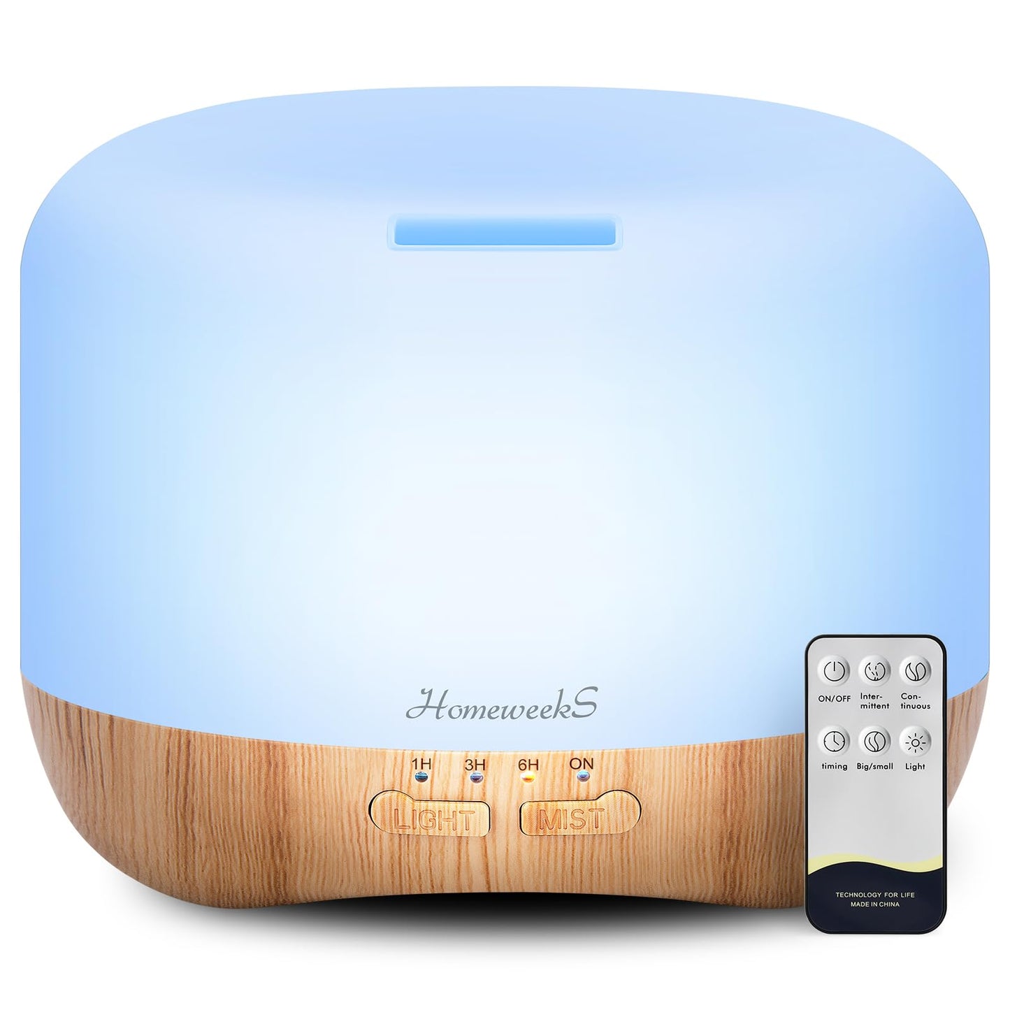 Aromatherapy Diffuser 500ML – Ultrasonic Humidifier with Auto-Off & Cool Mist