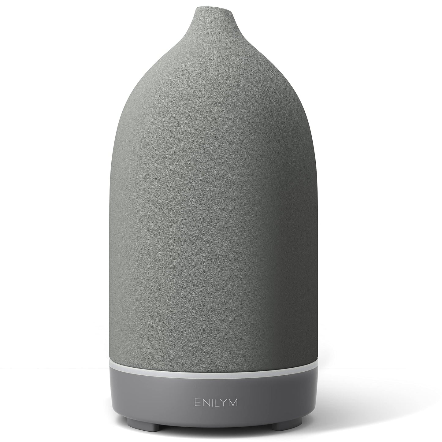 Aromatherapy Essential Oil Diffuser - 9 Color Mood Light, 4H Timer, Grey