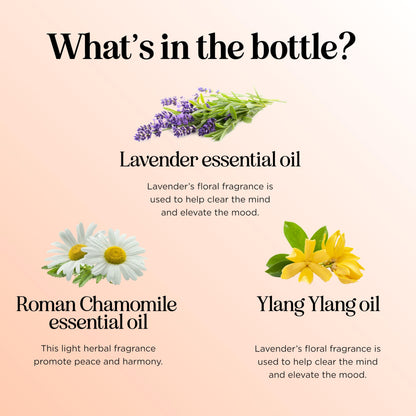 Relaxing Essential Oil Blend for Diffuser – Lavender, Geranium, Roman Chamomile & Ylang Ylang | Stress Relief Diffuser Oils