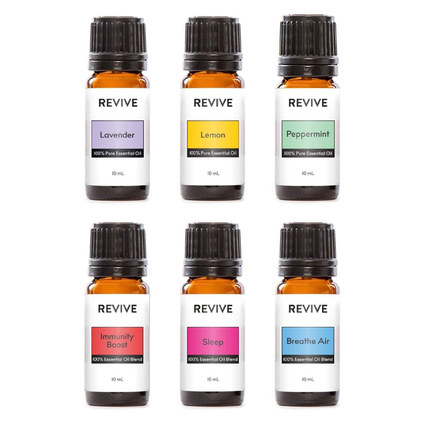 Aromatherapy Kits by Revive Essential Oils - Basics Kit (100% Pure Therapeutic Grade)