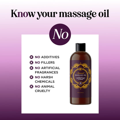 Aromatherapy Massage Oil for Couples - Lavender & Vitamin E | 16 oz