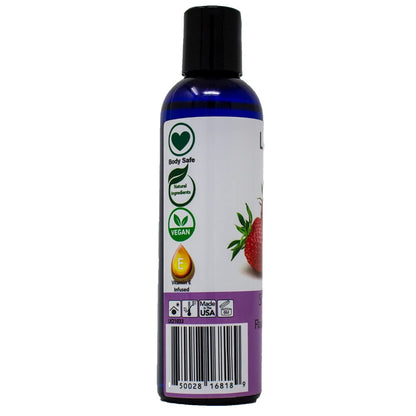 Lick Strawberry Massage Oil with Natural Vitamin E - Aromatherapy & Moisturizing 4 oz