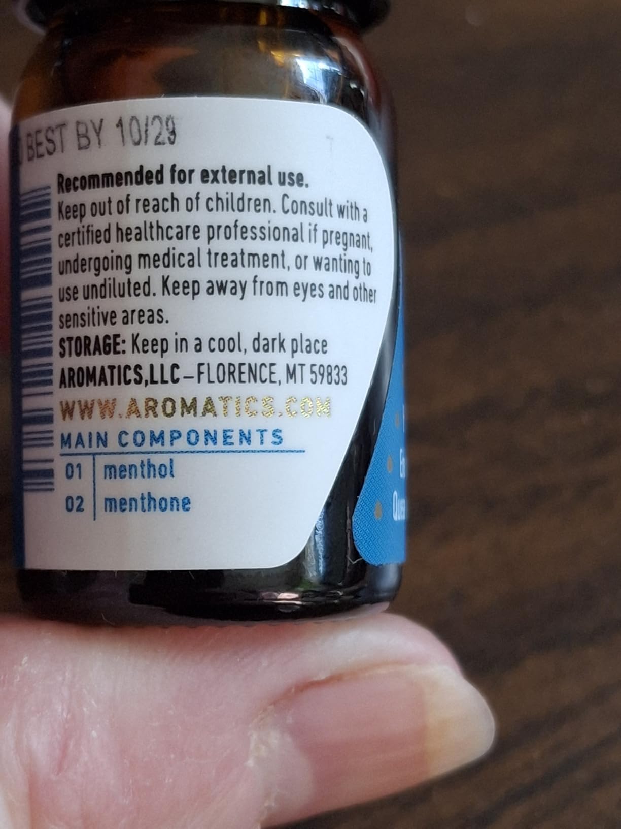 Aromatics International Premium Organic Peppermint Essential Oil 5ml | Pure, Small-Batch & Ethical