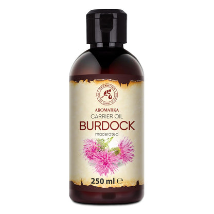 AROMATIKA Burdock Oil 8.45 Fl Oz (250 ml) – 100% Pure & Natural for Hair & Skin Care