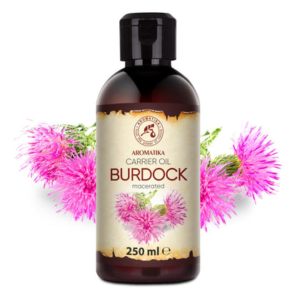AROMATIKA Burdock Oil 8.45 Fl Oz (250 ml) – 100% Pure & Natural for Hair & Skin Care