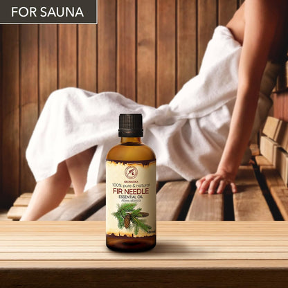 AROMATIKA Fir Needle Essential Oil – 3.4 Fl Oz (100ml) – 100% Pure & Natural