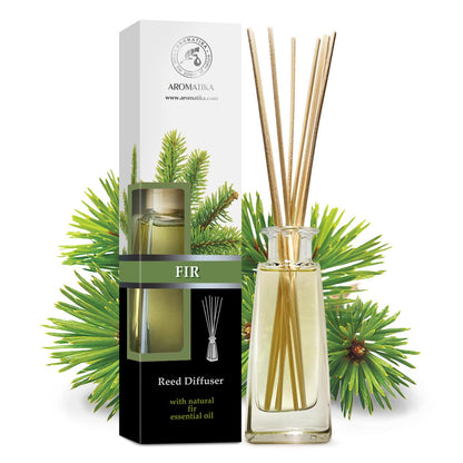 AROMATIKA Pine Reed Diffuser 3.4 fl oz – Fresh Coniferous Pine Scent for Home