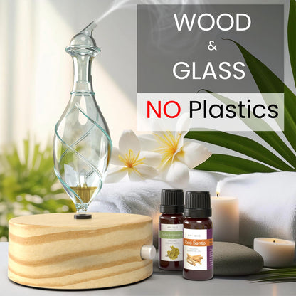 ArOmis Aromatherapy Wood & Glass Diffuser - Solum Lux Vitis