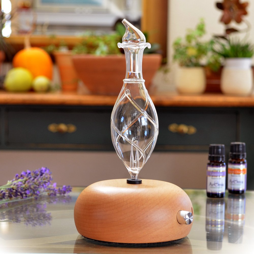 ArOmis Glass Essential Oils Nebulizer – Waterless Diffuser | Orbis Lux Vitis