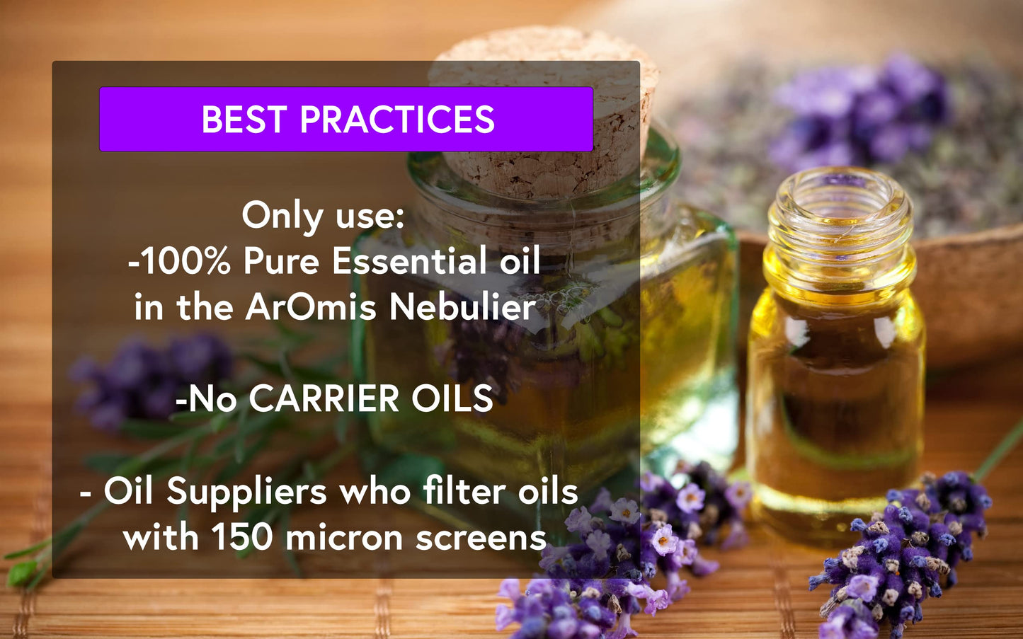 ArOmis Premium Glass Essential Oils Nebulizer - Waterless Diffuser