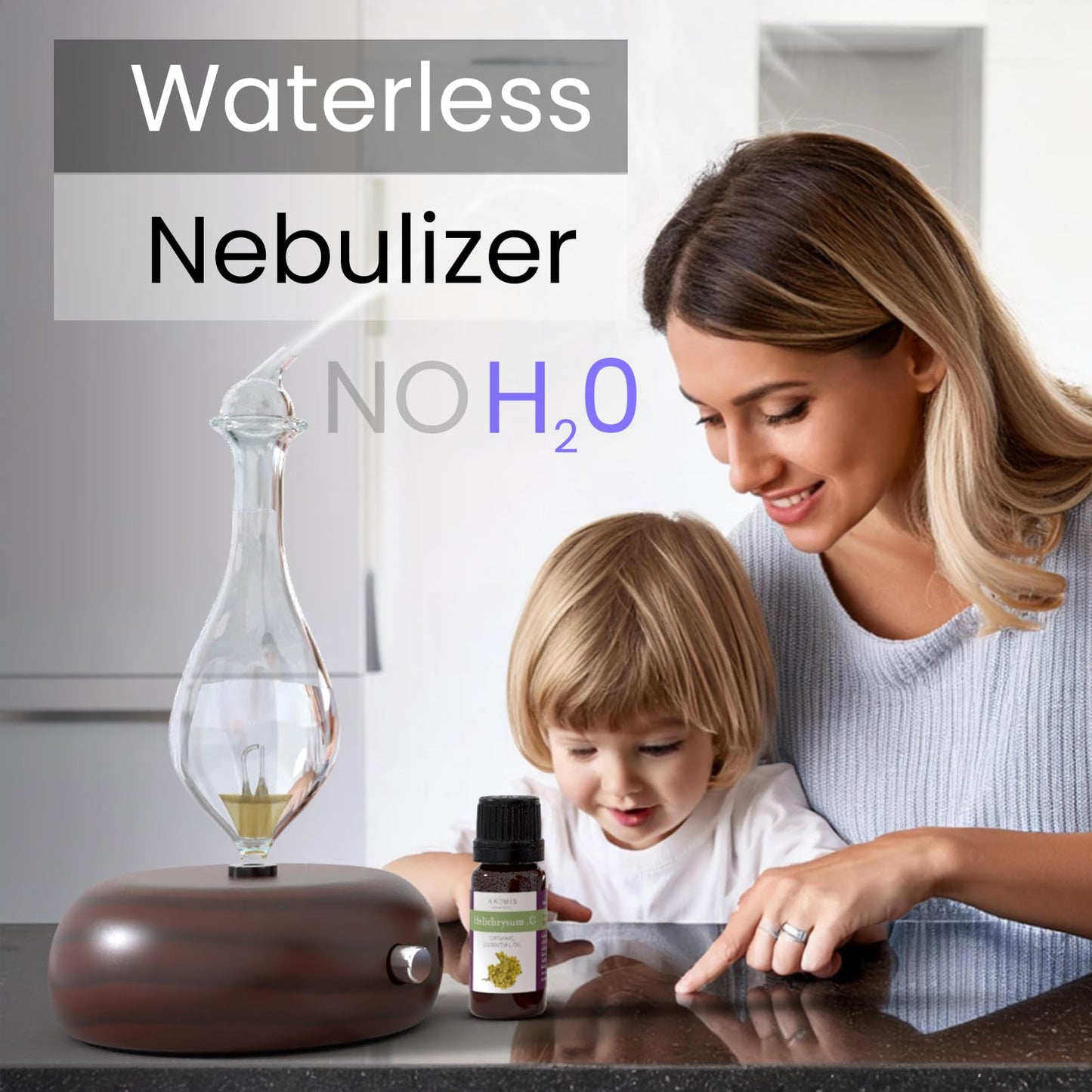 ArOmis Premium Glass Essential Oils Nebulizer - Waterless Diffuser