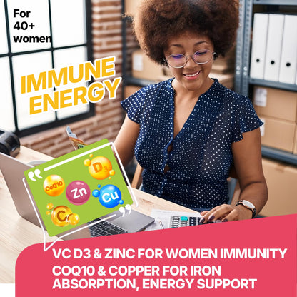 Liposomal Vitamin C 1000mg + D3 5000IU + Zinc Gummies – Immune Support, Beauty & Energy