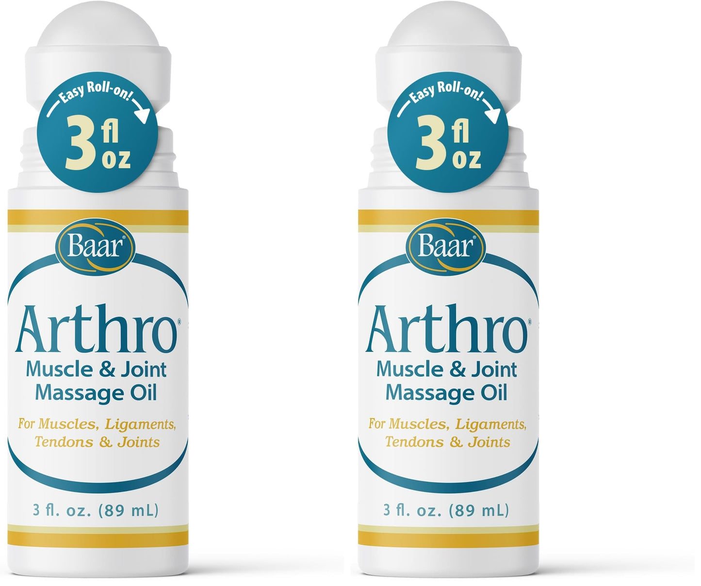 Arthro Muscle & Joint Masssage Oil Roll-On – 3 fl oz x2