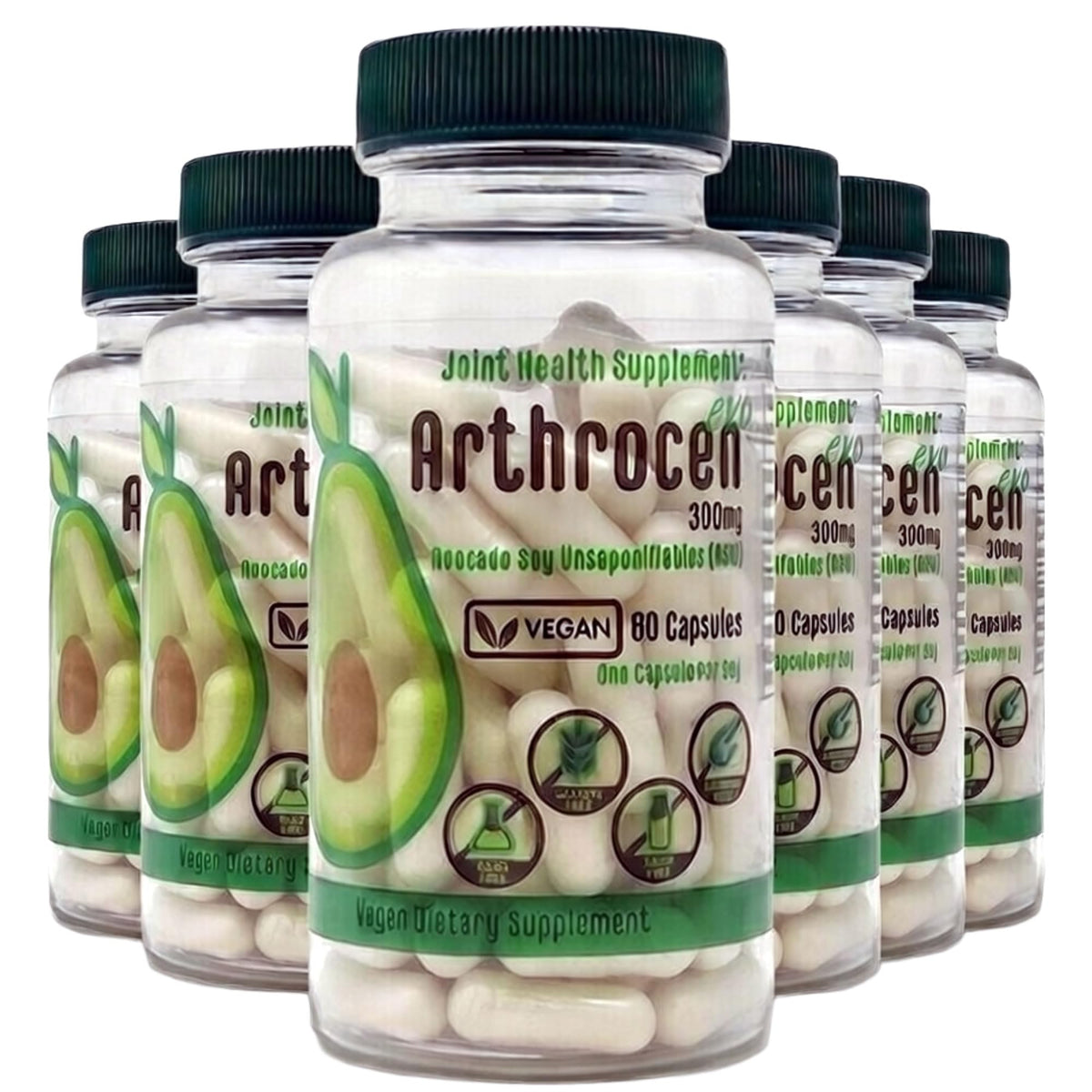Arthrocen EVO ASU 300 mg Vegan Joint Comfort & Mobility – Clinically Evaluated, Made in USA
