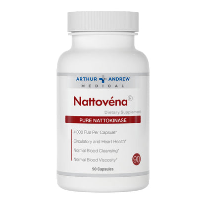 Arthur Andrew Medical Nattovena - Pure Nattokinase, Double Strength 4,000 FUs, 90 Capsules