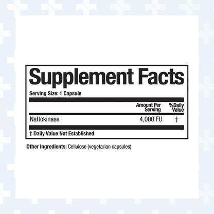 Arthur Andrew Medical Nattovena - Pure Nattokinase, Double Strength 4,000 FUs, 90 Capsules