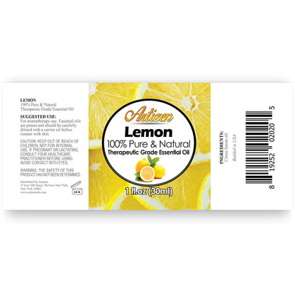 Artizen Lemon Essential Oil 30ml (1 Fl Oz) – 100% Pure & Natural