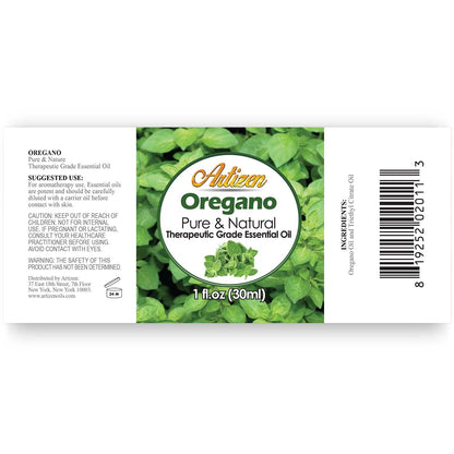 Artizen Oregano Essential Oil 30ml (1 Fl Oz) – Pure, Undiluted, High-Concentration