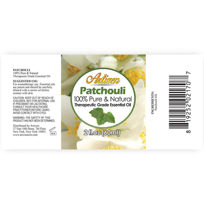 Artizen Patchouli Essential Oil - 2 oz (2 Fluid Ounces) | 100% Pure & Natural