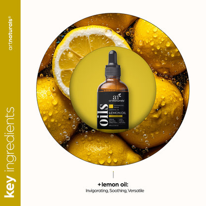 ArtNaturals Lemon Essential Oil 4 oz (118 ml) – 100% Pure, Therapeutic Grade – For Skin, Hair, Aromatherapy & Diffuser