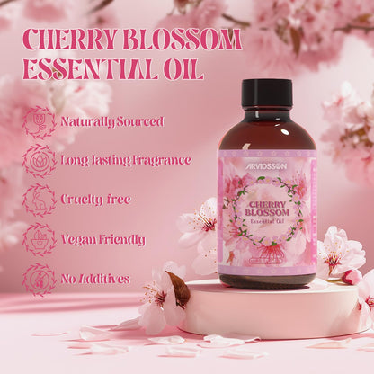 ARVIDSSON Cherry Blossom Essential Oil 4 oz | Pure & Natural Aromatherapy
