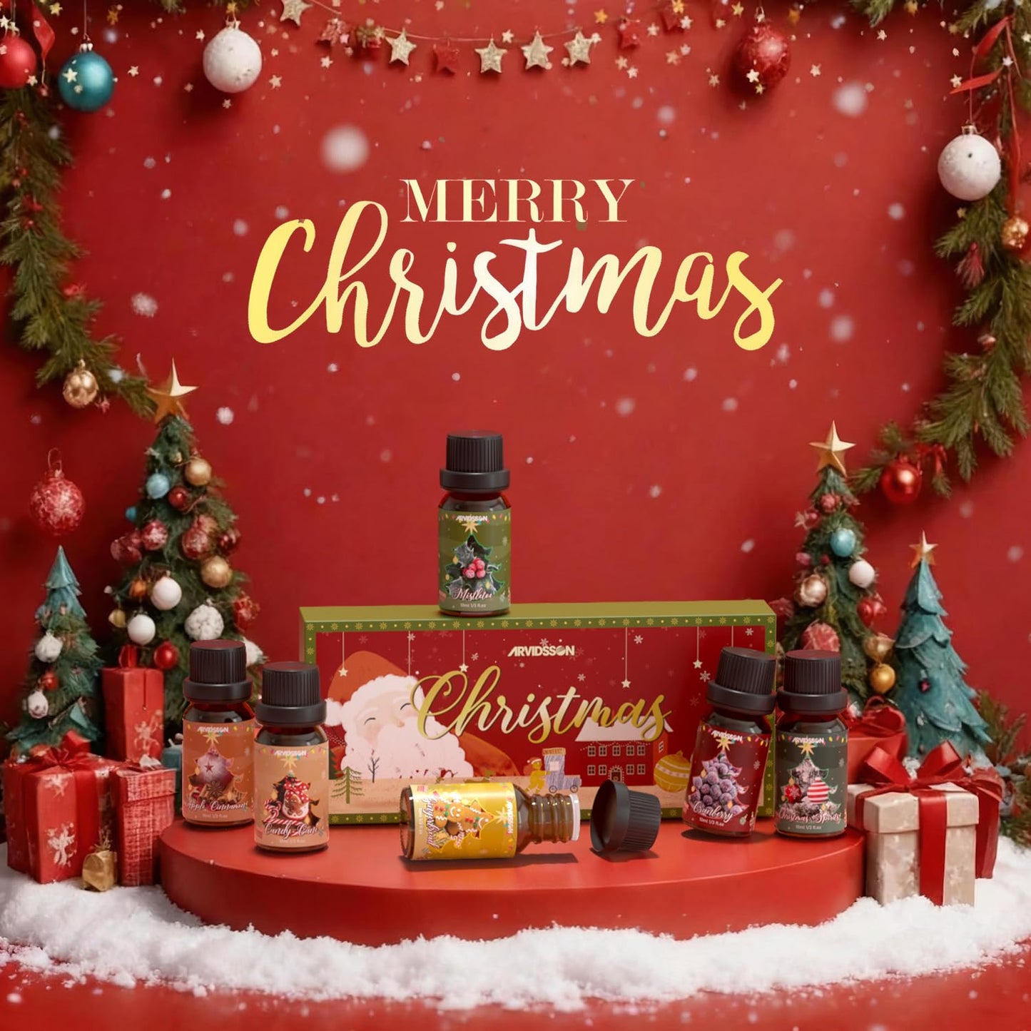 ARVIDSSON Christmas Fragrance Oil Set – Winter Diffuser & Candle Making Oils