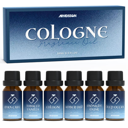 ARVIDSSON Cologne Fragrance Oils Set – Diffuser Oils for Candles & Soap