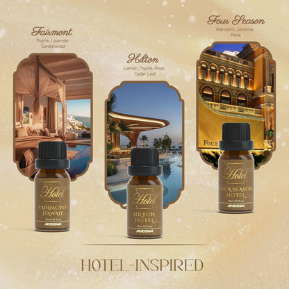 ARVIDSSON Hotel Diffuser Oils Gift Set – 7 Luxury Hotel-Inspired Fragrances