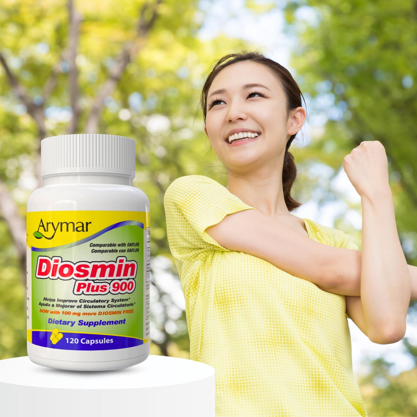 Arymar Diosmin Plus 900 – Circulatory System Support | 60 Capsules
