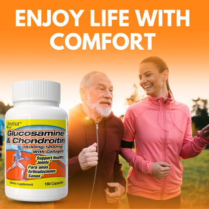 ARYMAR Glucosamine & Chondroitin with Collagen – 180 Capsules