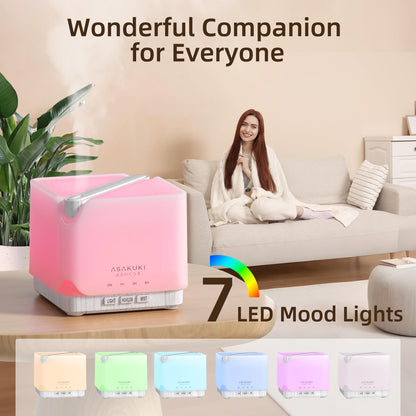 ASAKUKI 700 ml Premium Essential Oil Diffuser – 5-in-1 Ultrasonic Humidifier