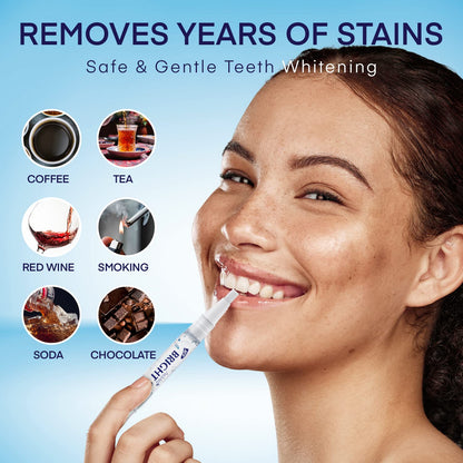 AsaVea Smile Teeth Whitening Pen - 4 Pens, 40+ Uses, No Sensitivity