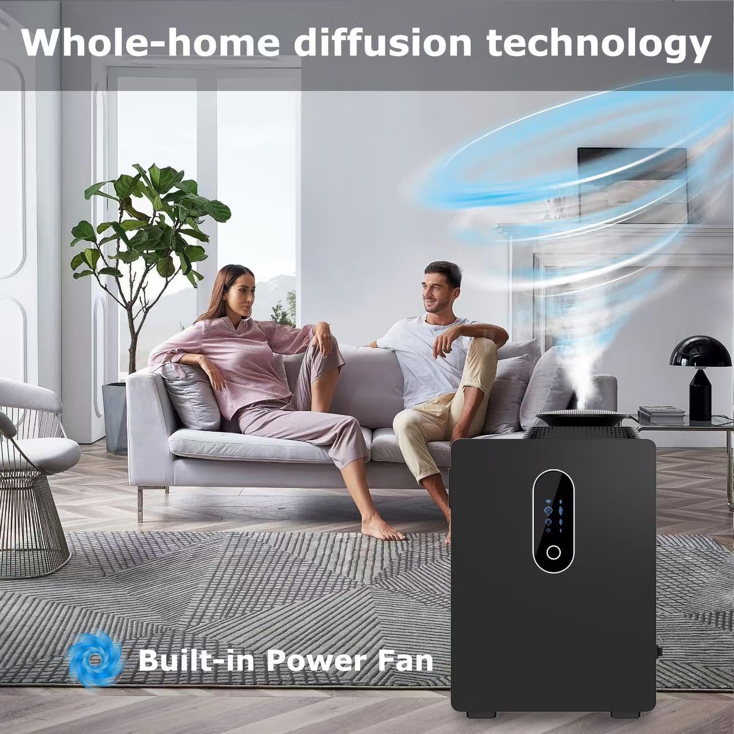 2025 Upgraded HVAC Scent Diffuser – 6000 Sq Ft, WiFi Control, 1000ml