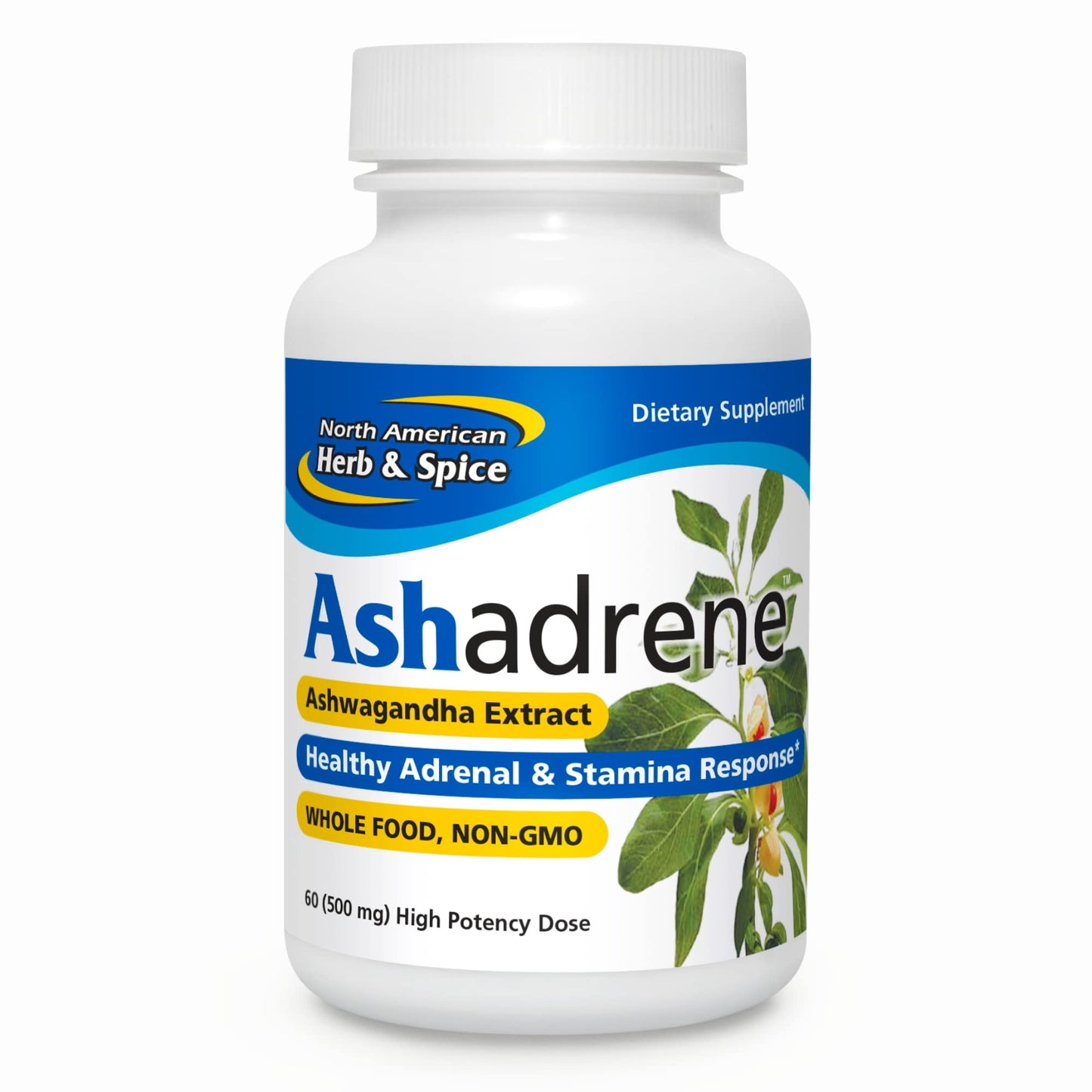 NORTH AMERICAN HERB & SPICE Ashadrene 60 Caps | Herbal Dietary Supplement