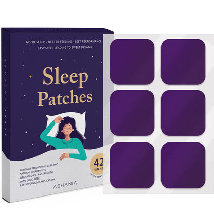 Ashania Sleep Patches for Adults – Upgraded 42-Count Set | Easy to Apply