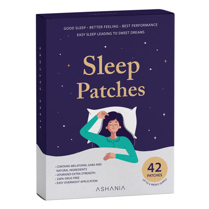 Ashania Sleep Patches for Adults – Upgraded 42-Count Set | Easy to Apply
