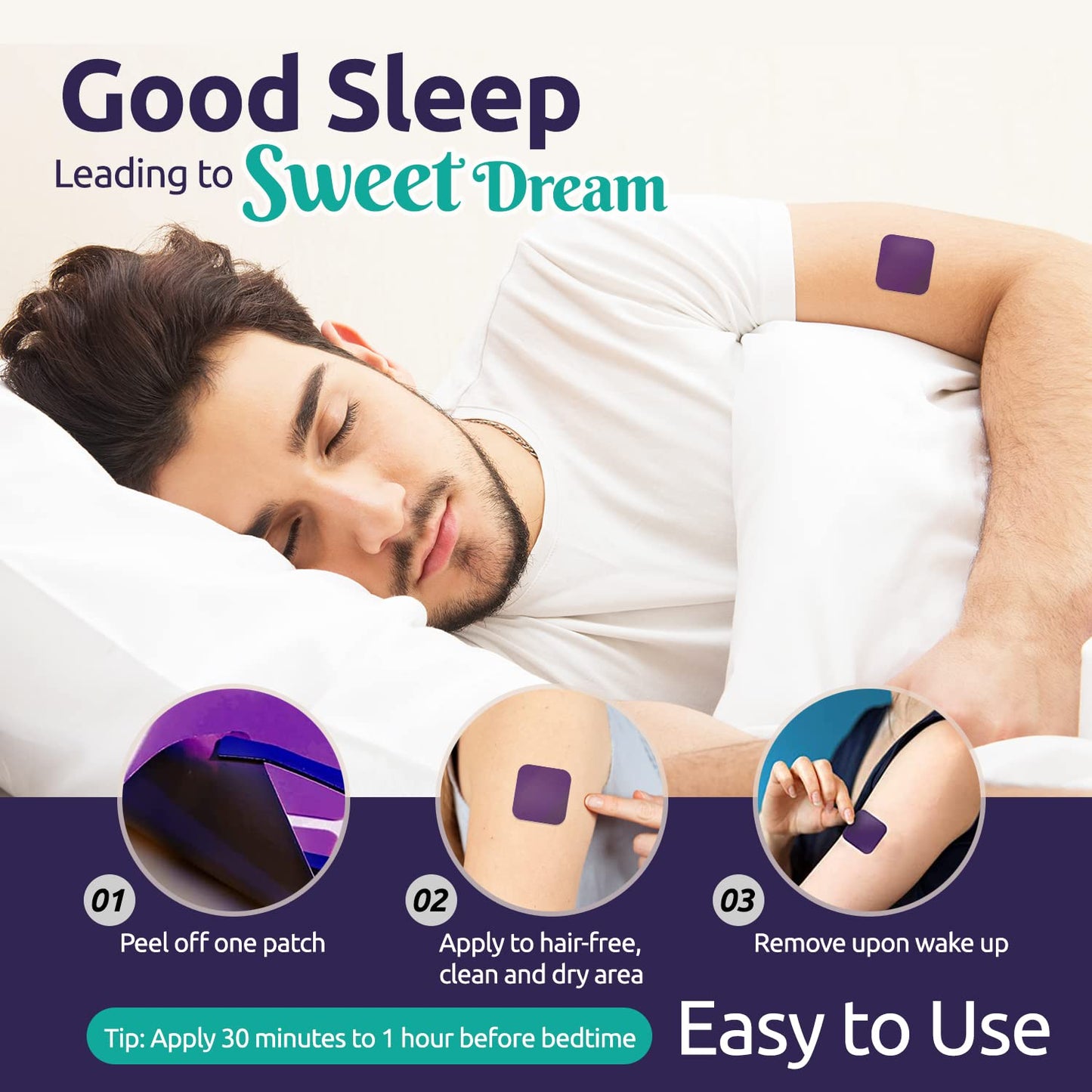 Ashania Sleep Patches for Adults – Upgraded 42-Count Set | Easy to Apply