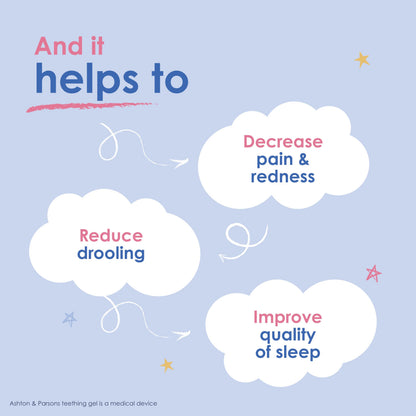Ashton & Parsons Teething Gel 10ml for 3 Months+ | Soothes Teething