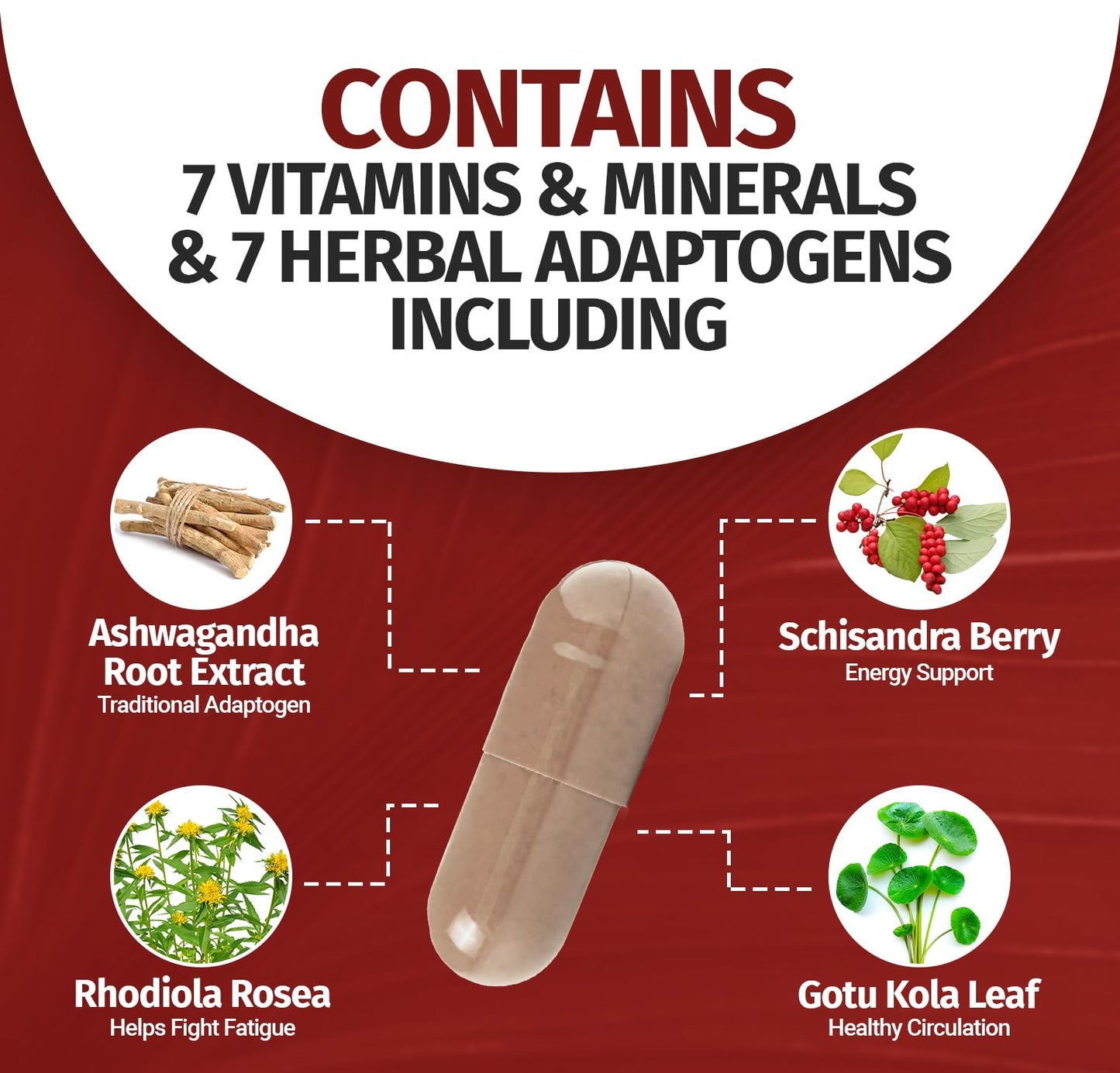 100% Natural Shoden Ashwagandha Complex Supplement - Ultra High Potency 35:1 Concentrated Root Extract for Sleep & Energy Support - Vegan, Non-GMO - 60 Ashwagandha Capsules
