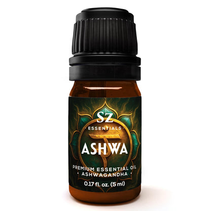 SZ Essentials Ashwagandha Essential Oil – 100% Pure & Natural (0.17oz)