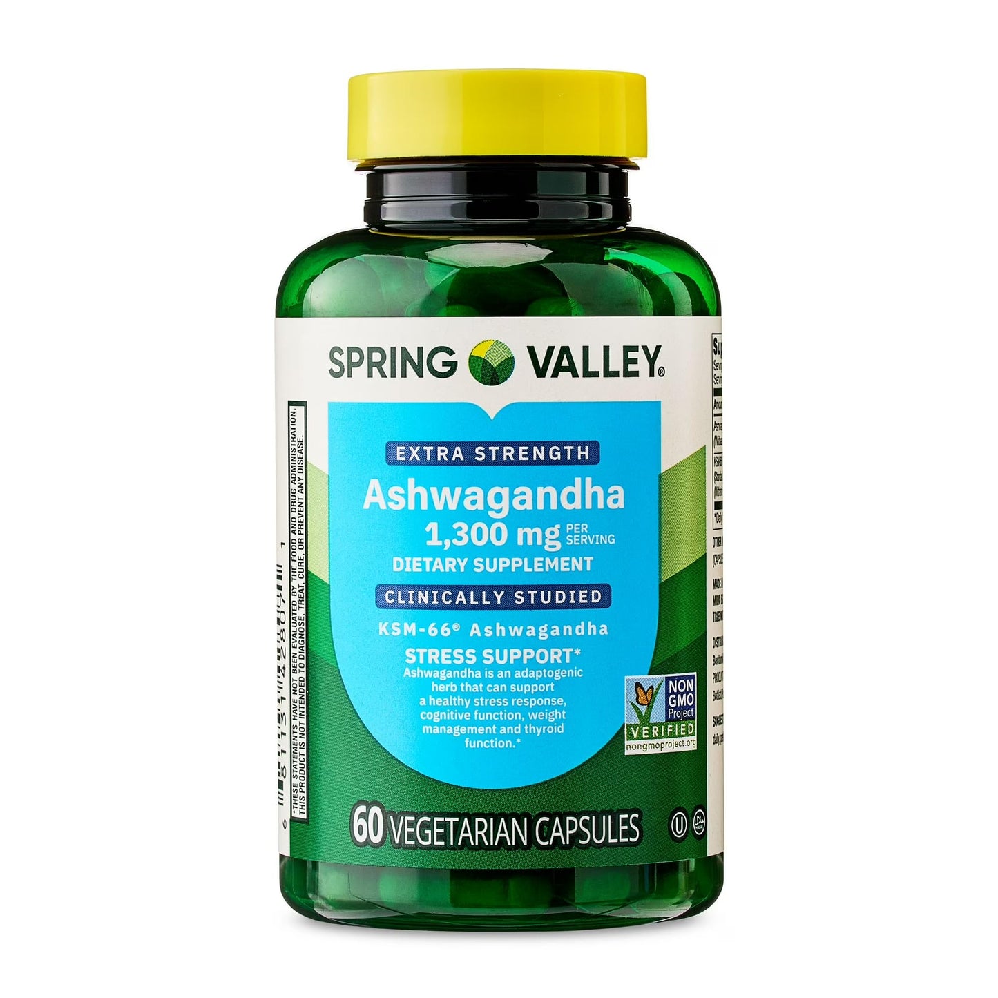 Extra Strength Ashwagandha 1300 mg – 60 Vegetarian Capsules | Stress & Mood Support